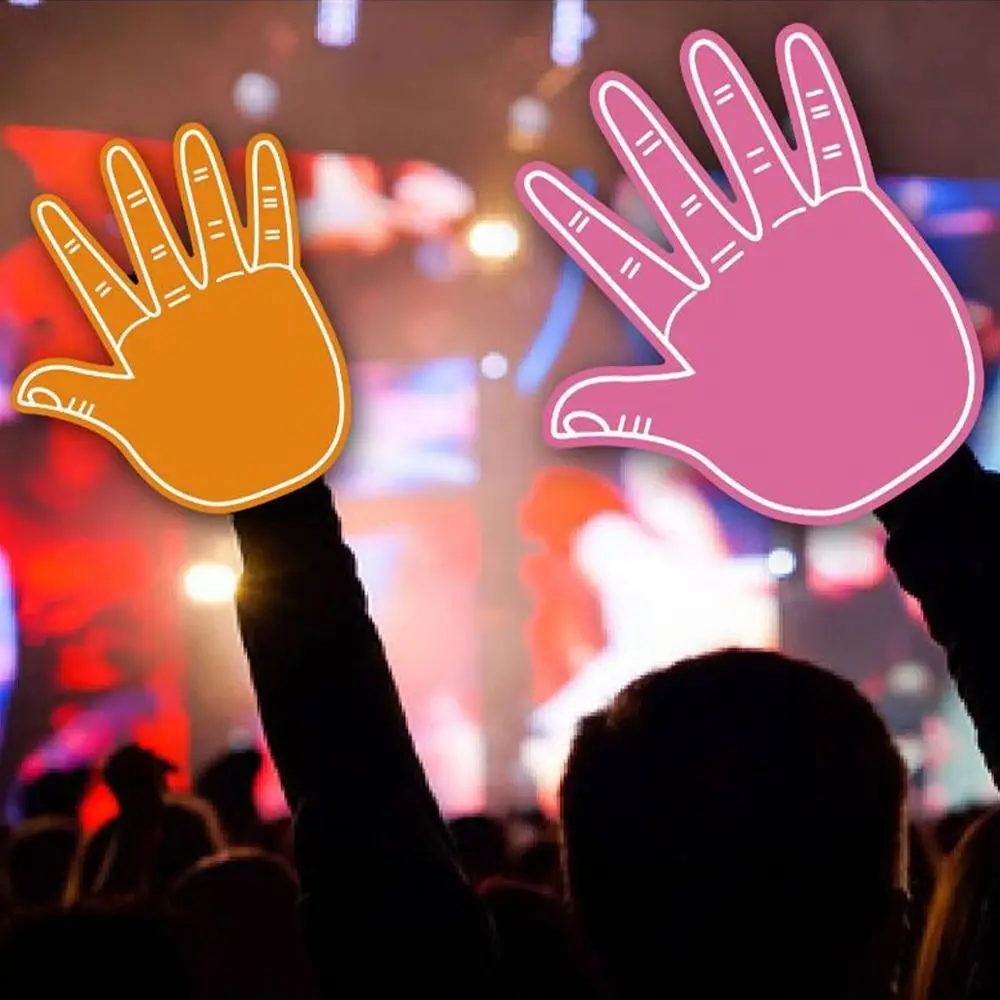 2szt Kreatywne łóżeczko na palce dopingujące EVA Kolorowe unikalne duże rękawiczki Przenośne cheerleaderki Rekwizyty Rękawiczki Akcesoria sportowe