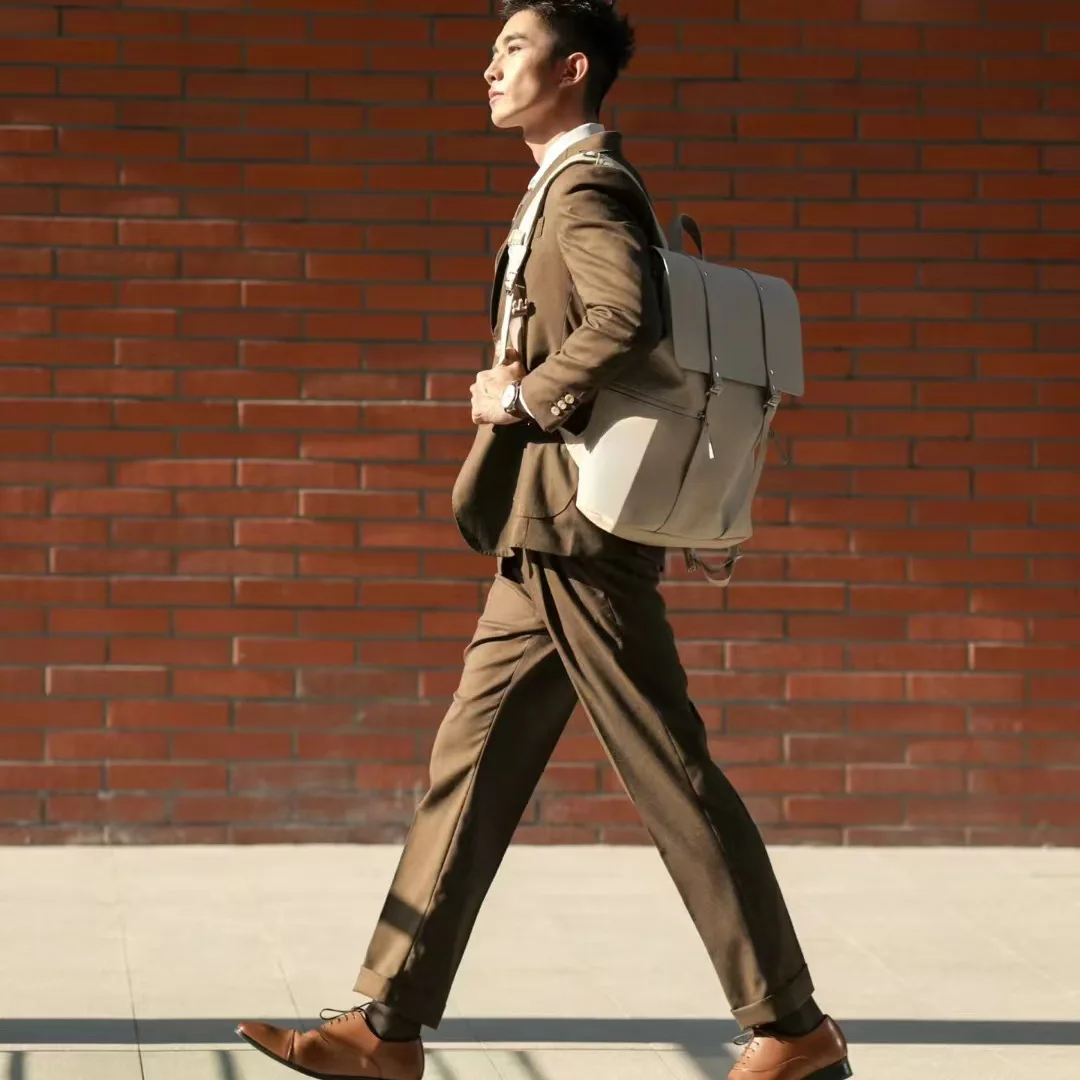 Nordic Gaston Luga Large Capaci Commuter Bapa Cuter Bag Trendy Brand Double oulder Bag PU Material Spring Season