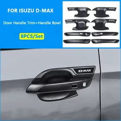 Car For ISUZU DMAX D-MAX D MAX Door Handle Trim External Protective Styling Stickers Accessories 2021 2022 2023