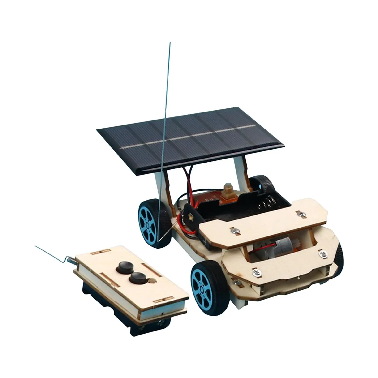 DIY Remote Control Solar Car Model Learning Engineering Experiments Science Experiment Kits for Boys Girls Kids Children
