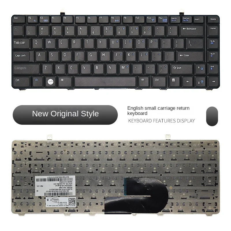 Suitable  replacement for DELL vostro A840 A860 1014 1015 1088 PP37L PP38L Laptop keyboard