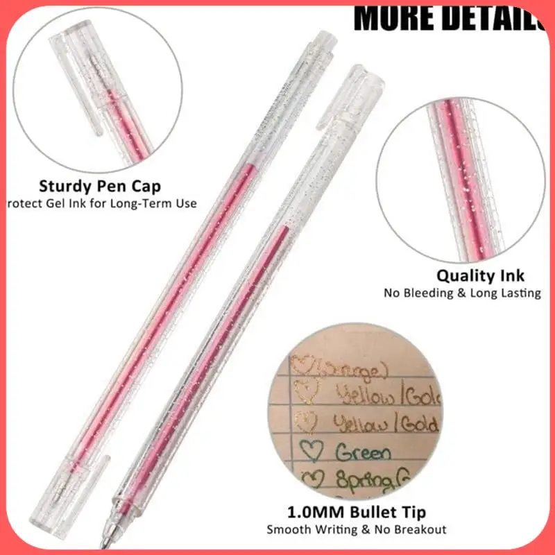 

Glitter Gel Pen Set, 18 PCS Glitter Gel Pens Colored Glitter Markers For Adult Writing Drawing Easy To Use Multicolor