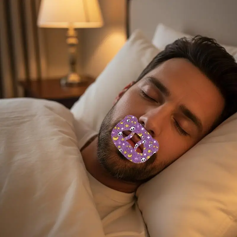 Anti Snoring Sticker O Shaped Bear Cartoon Mouth Patch Night Use for Reduced Snoring Breathable for Both Adults and KidsHotsale