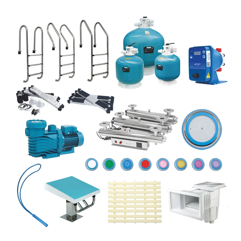 Factory Direct Pool Water Treatment Equipment Swimming Pool Filtration System Full Set Pool Equipment And Accessories