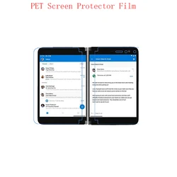 Soft Plastic Matte/Anti-Glare Clear HD PET Screen Protector Protective Guard Film For Microsoft Surface Duo for 2 screens 10PCS