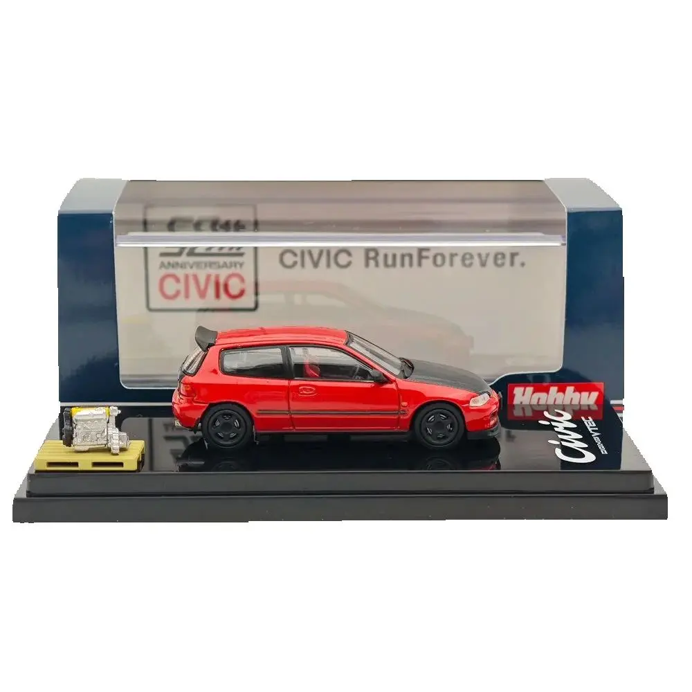 

1:64 Hobby Japan Red HJ642017AR Diecast Model Car with Engine Display, for 14+ Hobby Collection & Auto Toy Gift