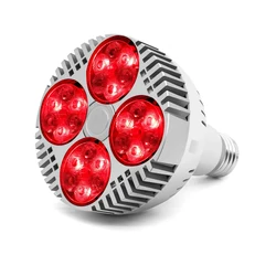 Ampoule LED de croissance, E27, 48W, rouge profond, 660nm, proche infrarouge 850nm, pour floraison, floraison, floraison, floraison, floraison, amélioration du spectre, luminothérapie