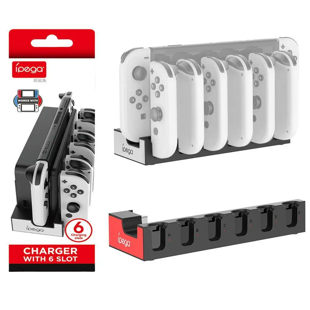 

Charging Dock For Nintendo & OLED Model Joycons Controller Charger Dock Station For Joycon Charges Up To 6pcs