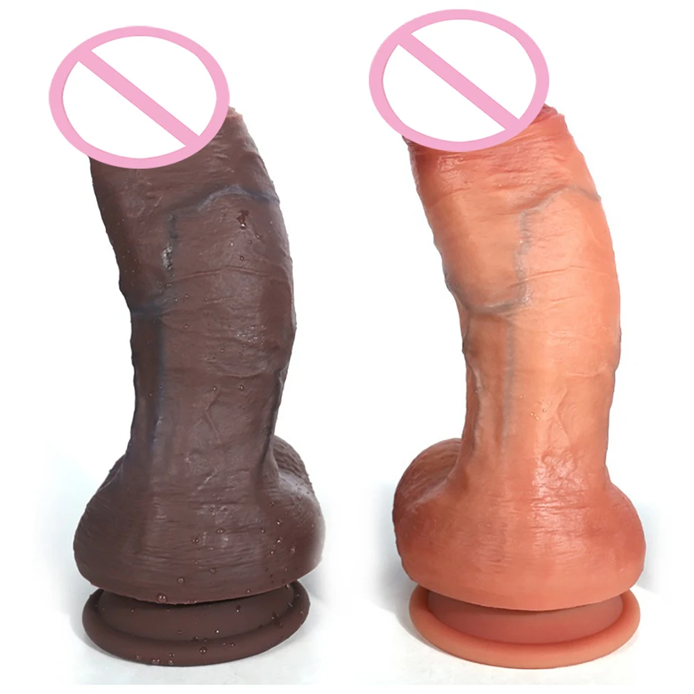 Thick Silicone Dildo Realistic Penis Suction Cup Dick Anal Plug Sex Toys Female Male Masturbator Sex Shop Phallus Sex Product 18