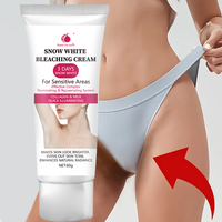 Snow White cream, private parts, underarms, knees, elbows, inner thighs, bikini line, armpits, dark areas of the body