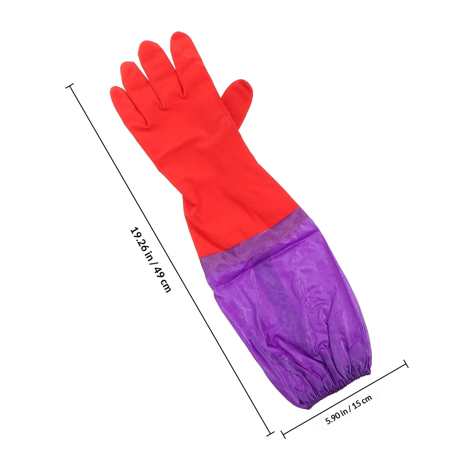 1Pair Water Resistant Aquarium Gloves Elbow Length for Handling Coral Anemones Aquarium Water Change Fish Tank