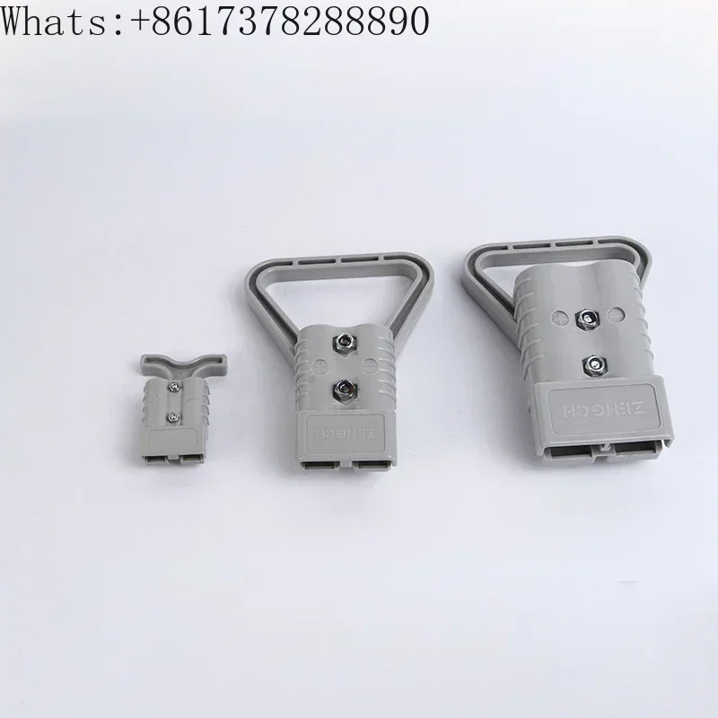 Plugue de carregamento para empilhadeira elétrica SMH, par de conectores de alta corrente, conector de alimentação banhado a prata 50A175A