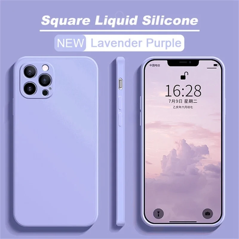 Luxuriöse, stoßfeste Hülle aus flüssigem Silikon für iPhone 17, 11, 12, 13, 14, 15 Pro Max, 7, 8, 15 Plus X XS XR Max, Mini-Rückseite, weiche Abdeckung – Detail 9