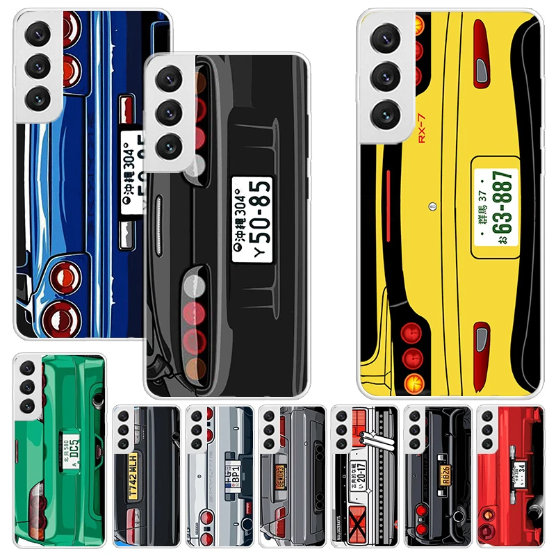 Japan Anime Initial D Car Taillight Print Soft Case for Samsung Galaxy Note 8 9 10 + 20 Ultra M21 M30S M32 M51 Phone Shell J4 J6