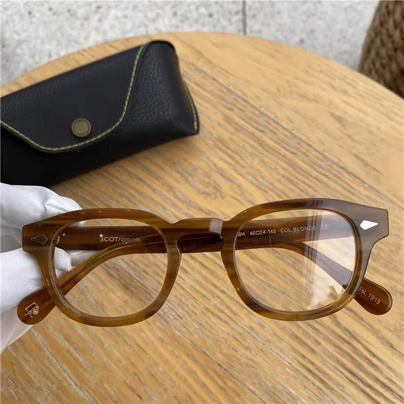 Johnny Depp Anti Blaues Licht Brillen Männer Lemtosh Gläser Frauen Computer Brille Luxus Marke Vintage Acetat Rahmen – Detail 9