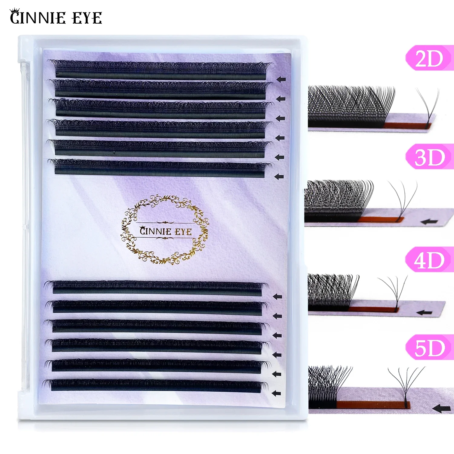 New 3D/4D/5D/6D W Eyelash 8-15mm Big W Lash Extension Premade Fans Individual Cluster Eyelash Bundles DIY Self Fanning Bunches