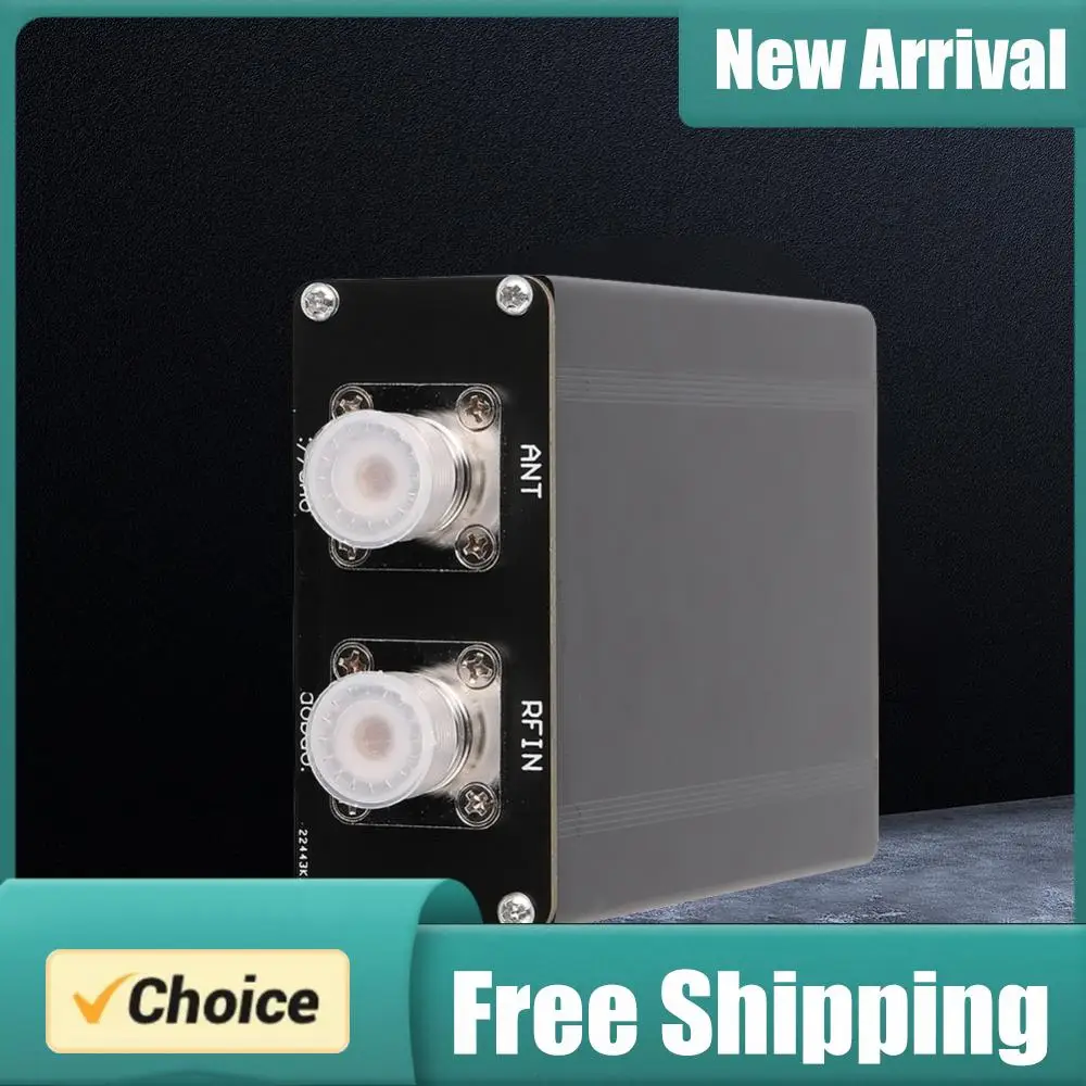 1.8-50MHz Antenna Tuner 0.91inch OLED Display by N7DDC 7x7 Automatic Antenna Tuner Metal Outcase Finished with Battery