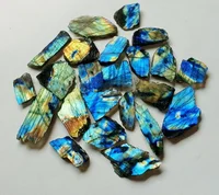 50g/100g/200g Blue Labradorite Slab,Raw stones labradorite jewelry diy,crystal Gift,Great Flash Polished Stone Slice Ideal Gift