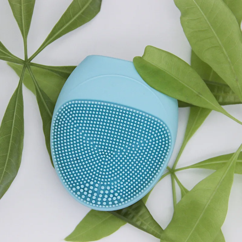 Electric Silicone Facial Brush Cleansing Skin Massager Face Brush Vibration Sonic Cleanser Deep Pore Facial Brush Portable