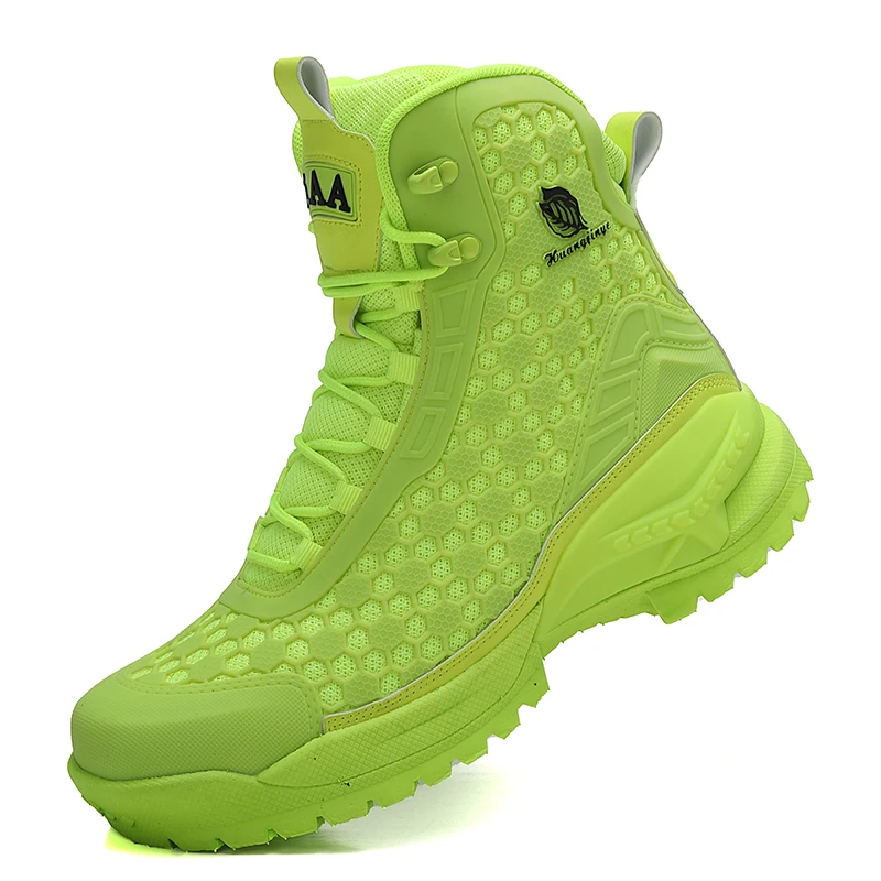 Men's Desert Combat Boots Outdoor Non-slip Tactical Boots Hiking Desert Ankle Hunting Shoes Work Safty Men Boots Botines Zapatos
