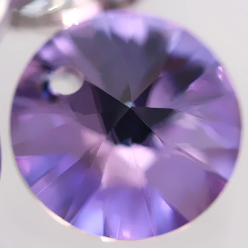 10Pcs Rivoli 6 8 10 12MM Xilion Pendant 6428 Earring Necklace Jewelry Making Crystal Amethyst High Quality K9 Crystal