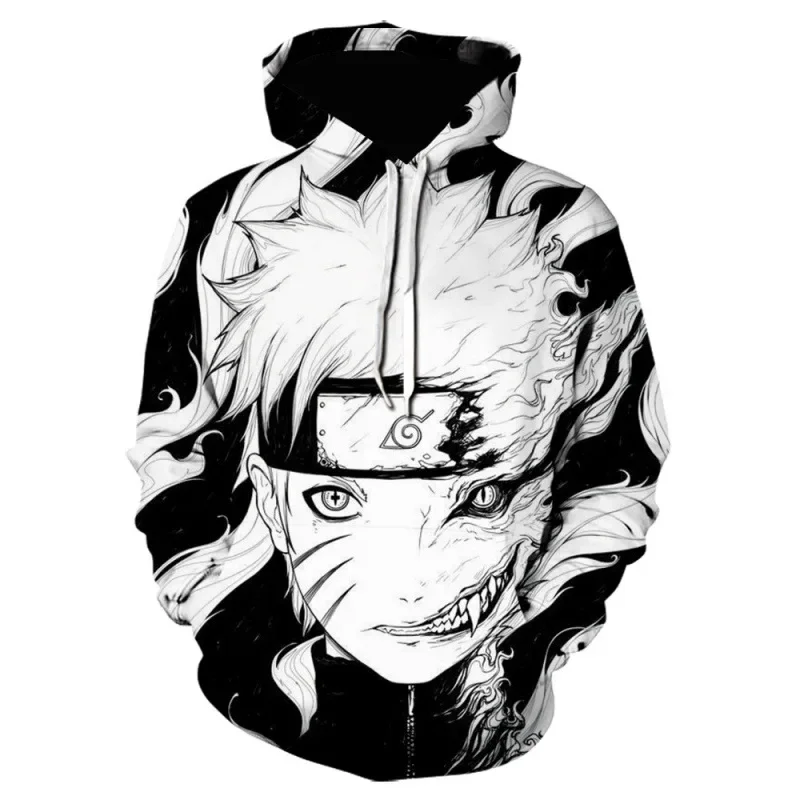 New Autumn Winter Kids Naruto Hoodie Japanese Anime Pullover Adult Casual Hooded Clothing Boys Girls Fashion Top Coat With Hat