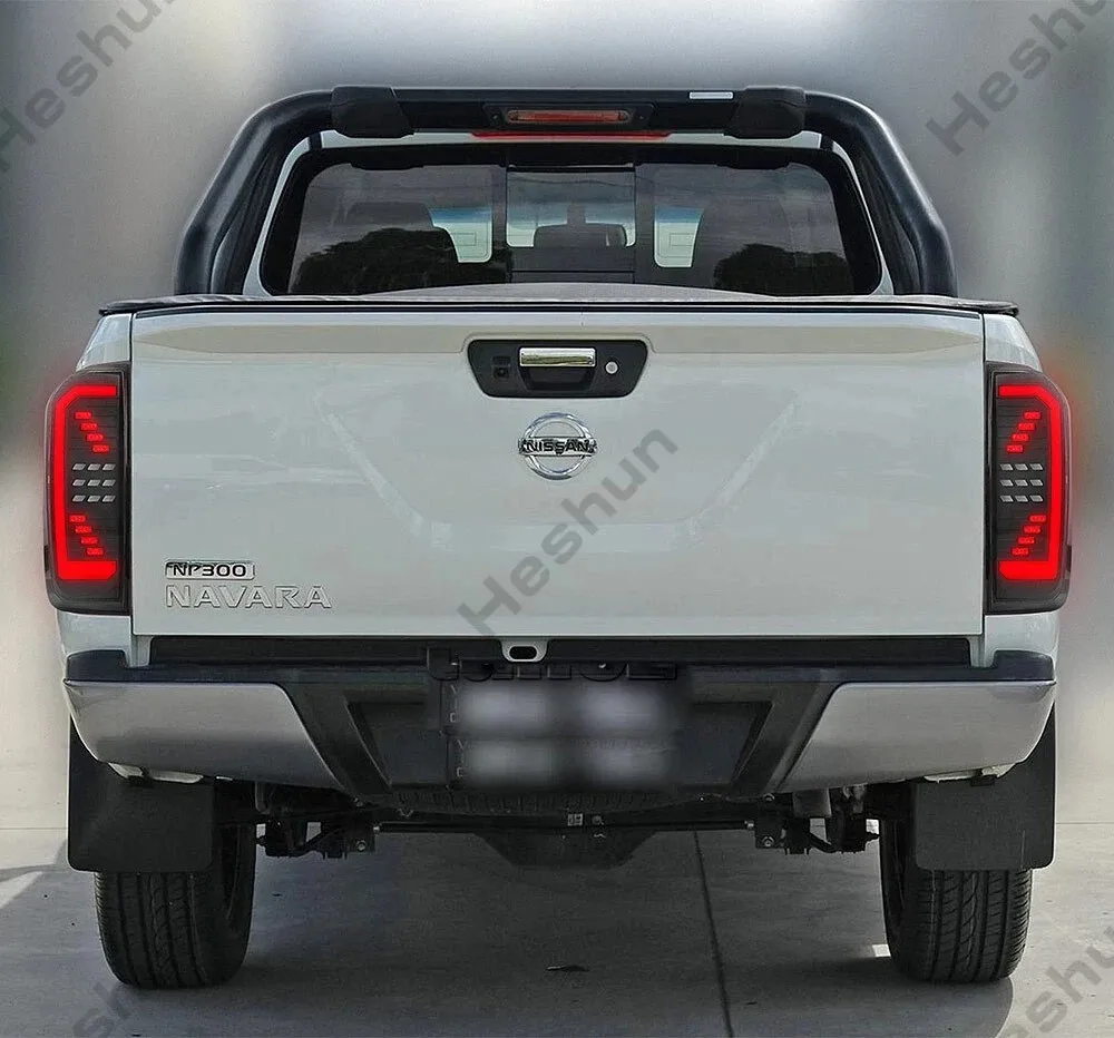 Pair LED Taillights For Nissan Navara NP300 D23 Frontier 2015 2016 2017 2018-2021 Taillamp Rear Lamp Brake Fog Turn Signal Light