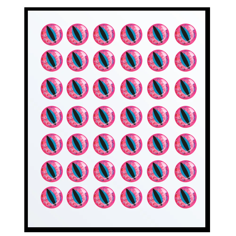 2024 2 مللي متر-12 مللي متر عيون طعم السمك 5D محاكاة 5D الثلاثية الأبعاد العين الالتصاق الرقص الحرف الصيد الطعم عيون