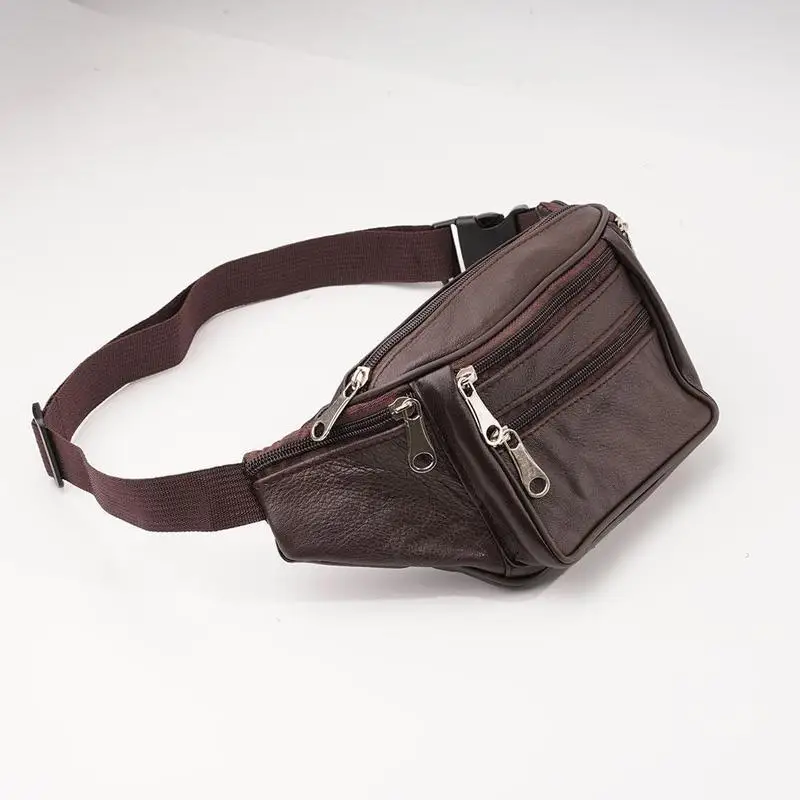 Herren-Gürteltasche aus PU-Leder, Hüfttasche, Kunstleder-Bauchtasche, modische, luxuriöse kleine Umhängetasche für Männer – Detail 18