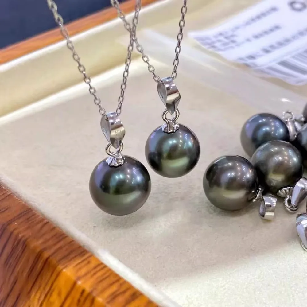 

10 шт., аксессуары из жемчуга «сделай сам», серебряный кулон 925 пробы, пустой держатель, голова семян дыни, золотое, серебро, ожерелье, кулон с круглыми бусинами 6-13 мм