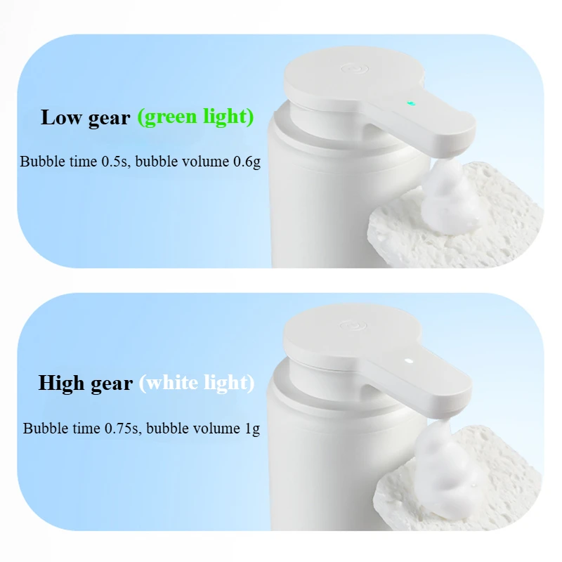 300ml Automatic Foam Soap Ipx5 Life Waterproof Dispenser Bathroom Human Body Induction Creative Face Hand Wash Foam Machine