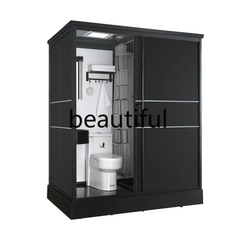 

Integrated integral shower room mobile toilet household rural simple integrated partition bathroom
