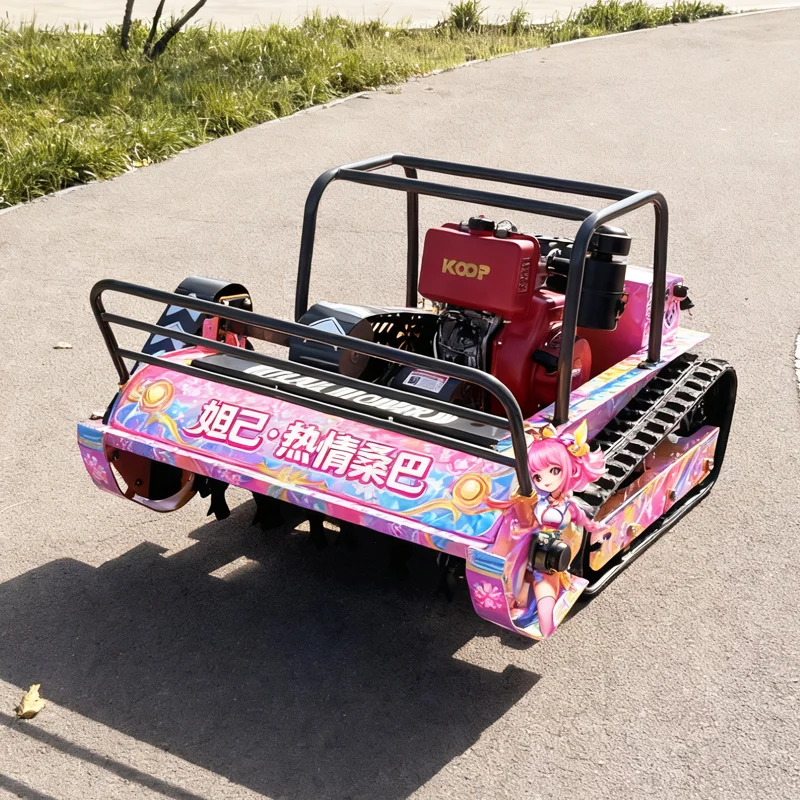 

Customized High Mowing Machine Grass Cutting Machine Remote Control flail Mower Robotic Lawn mower