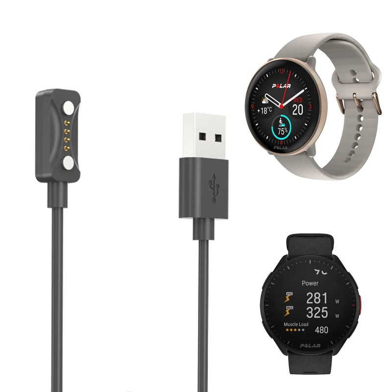 Зарядное устройство для смарт-часов, USB-кабель для зарядки Polar Pacer/Pro/ignite 3