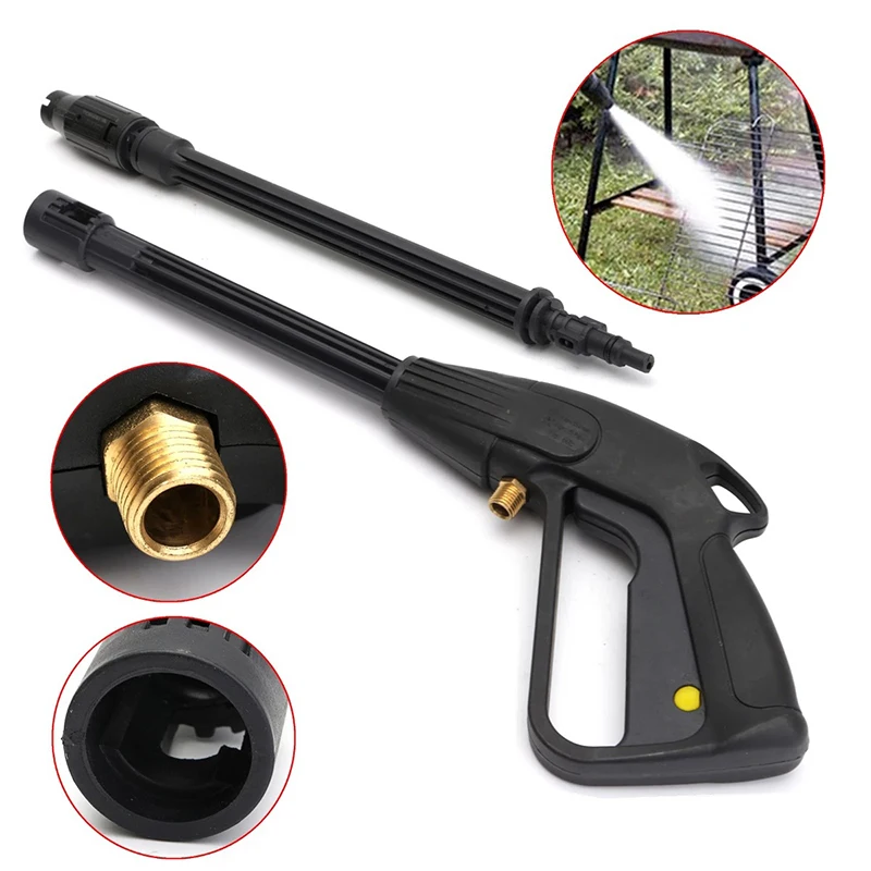 

160bar M14 Water Gun Spraying Generator High Pressure Jet Lance Nozzle Washer Spray Gun Rotating Cleaning Tool with 5m Pipe