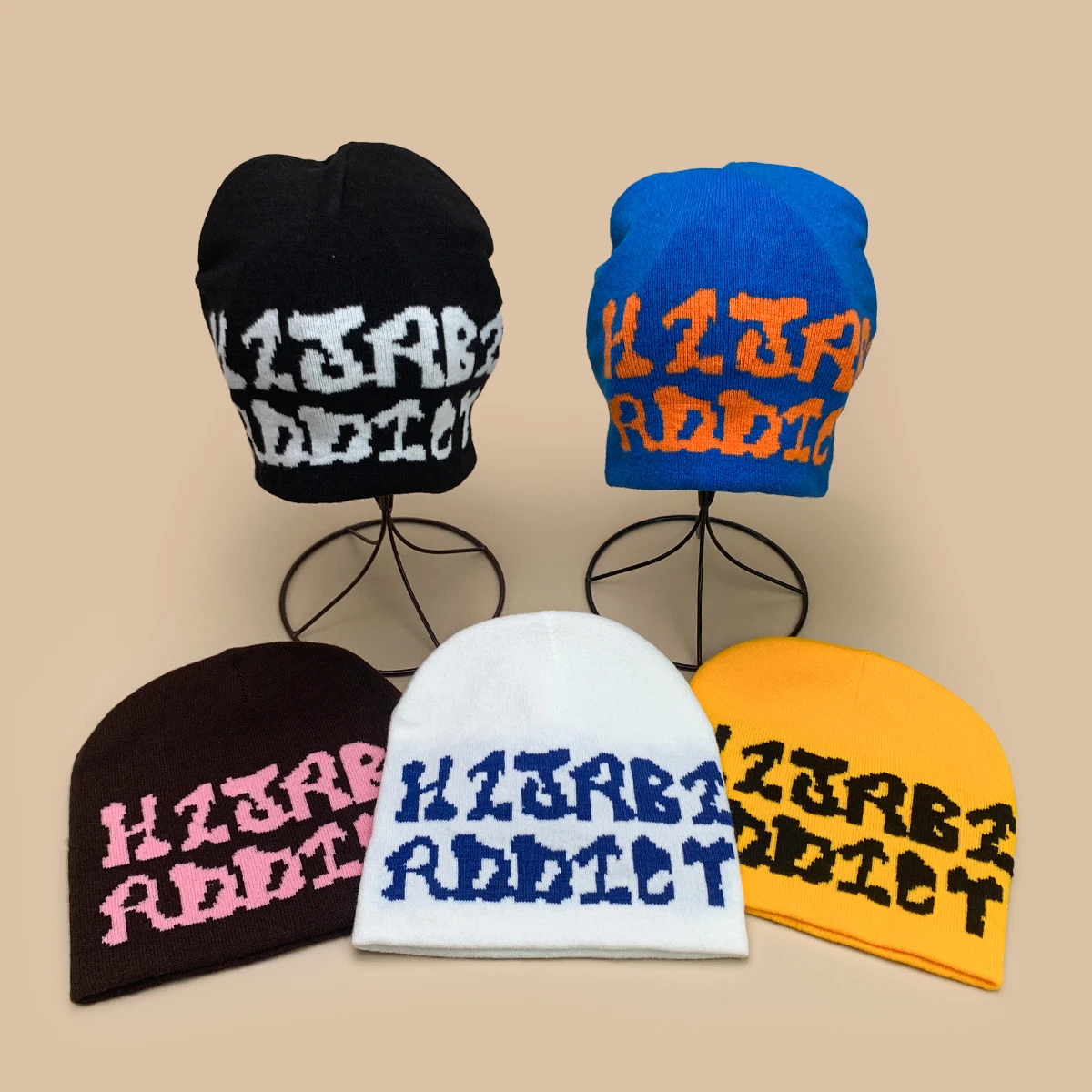 

Hip Hop Warm Letter ins Personal Knitted Hats Man and Woman New Simple Skate Korean Streetwear Versatile Niche Fashion Beanies