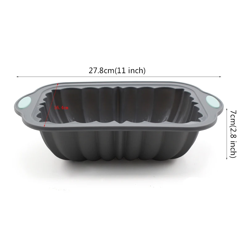 Classic Fluted Loaf Pan Nordic Design Silicone Mold Toast Baking Forms Tray Kitchen Cake Bread Bakeware Tool