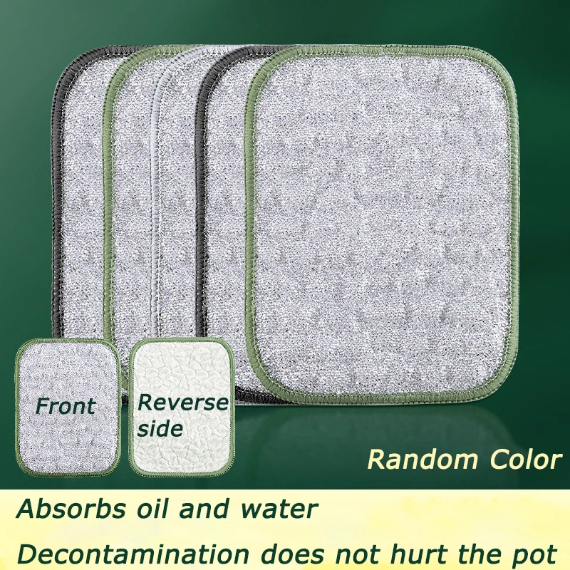 5/10Pcs Dishwashing Sponge Reusable Washable Sponges Double Side Magic Sponge To Wash Dishes for Kitchen Clean Tools