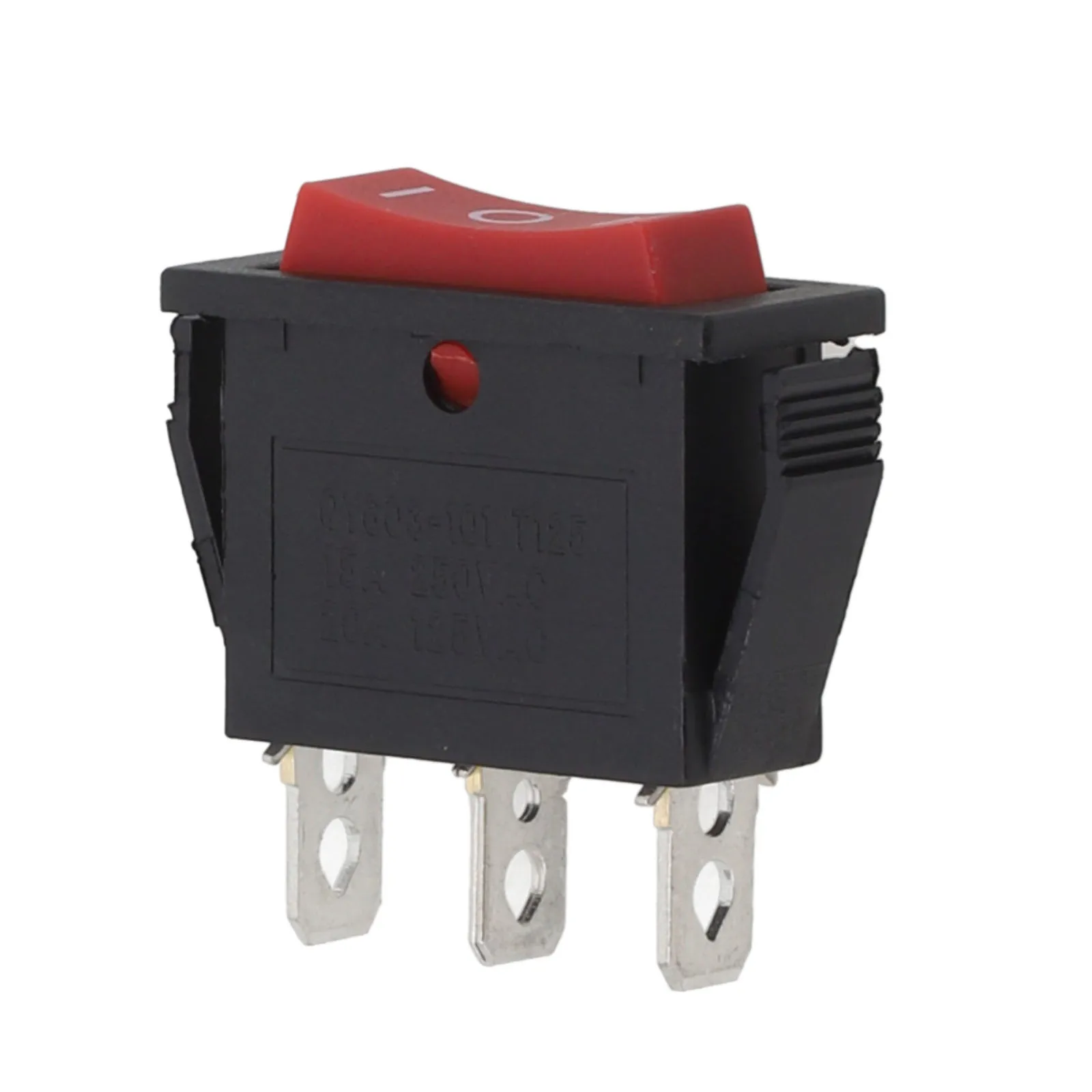 3 Pin On-Off-On Rocker Switch 15A 250V 20A 125V Compatible with Standard Mounting Dimensions and Electrical Standards