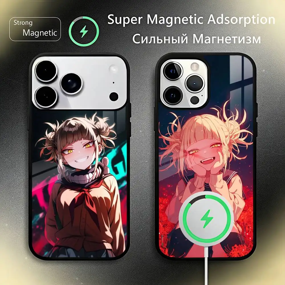 

Anime H-Himiko T-Toga Phone Case For iPhone17,16,15,14,13,12,11 Plus,Pro Max, New Magnetic Wireless Charging