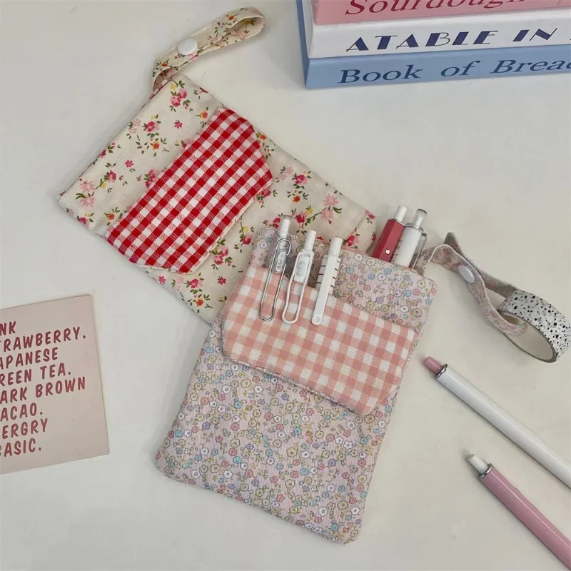 Neues Polyester-Federmäppchen, Mehrzweck-Doppelschicht-Bleistiftbeutel, große Kapazität, Einstecktasche für Damen