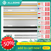 Allsome 800mm Track Saw Guide Rail Kit for Makita or Festool Track Saw Includes 2x400mm Guide Rails/ Rail Connectors
