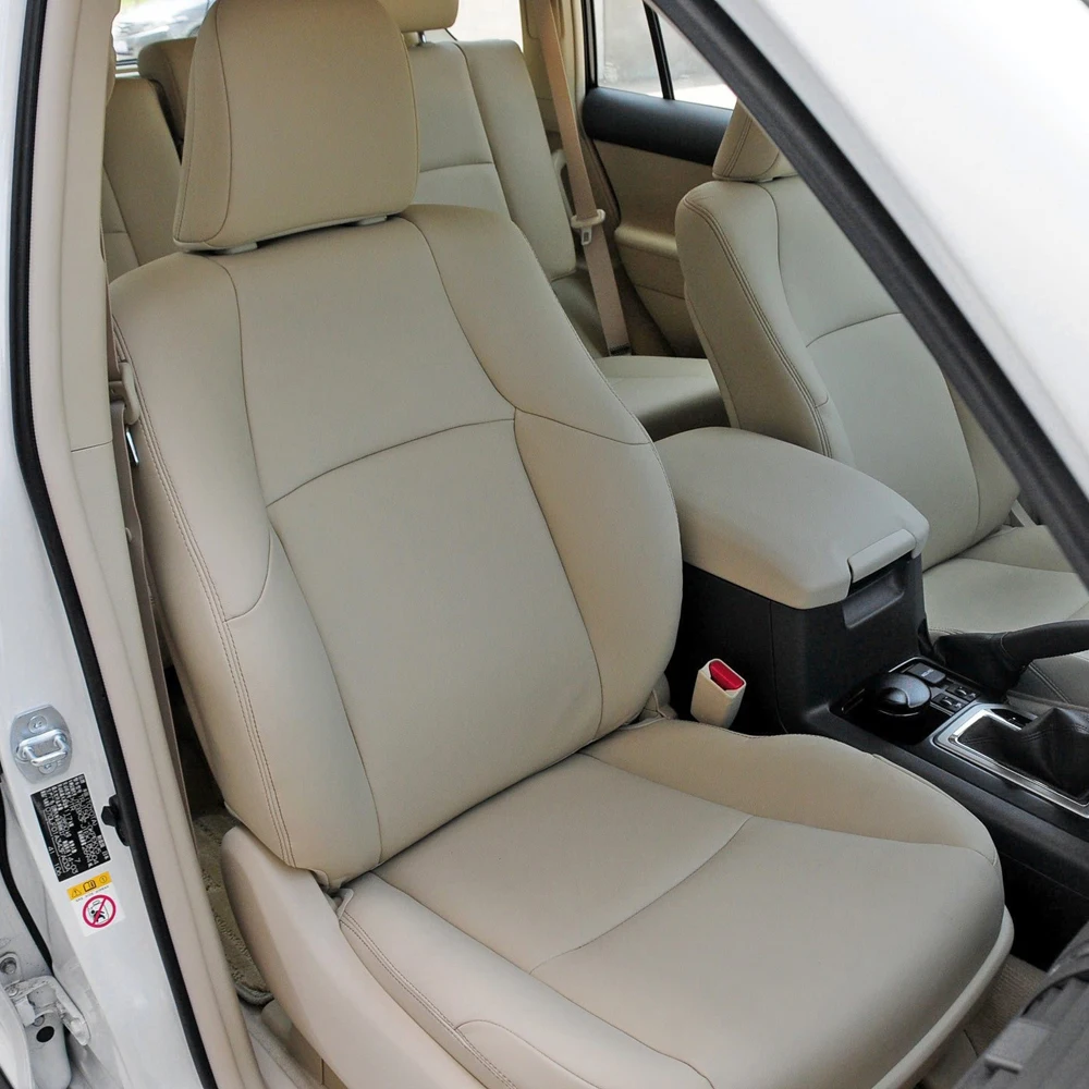 

For Toyota Prado 2004-2022 Seat Cover Set Genuine Leather & Leatherette Seat Cushions 5 & 7 Seats Protector Interior Accessories
