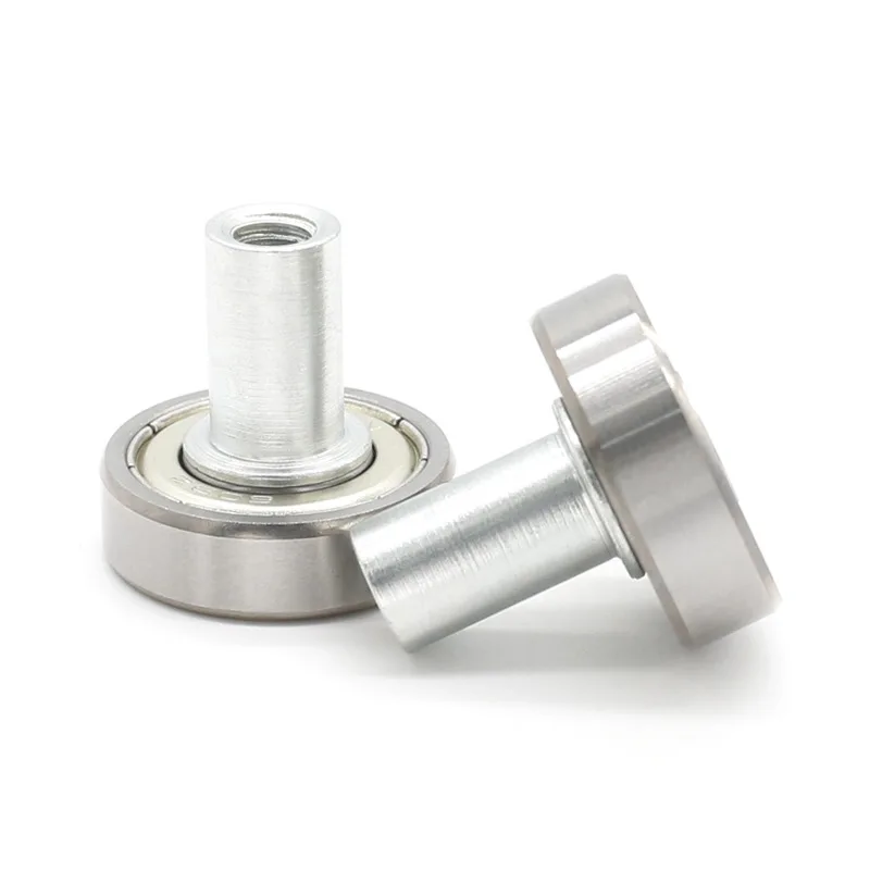 2PCS Manufacturer produces non-standard 609ZZ deep groove ball bearings plus rivet shafts with screw holes