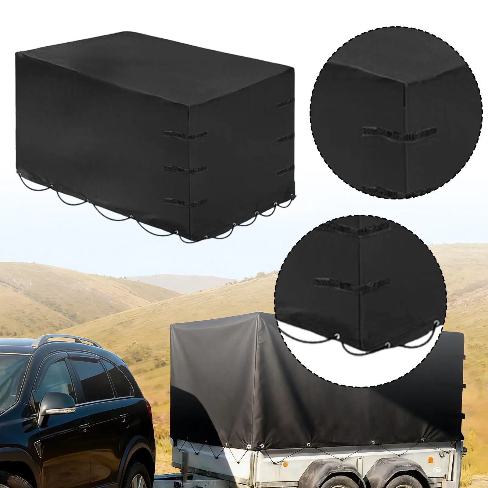 Foldable RV Campers Cover Protection Hiking Travel Trailer Cover