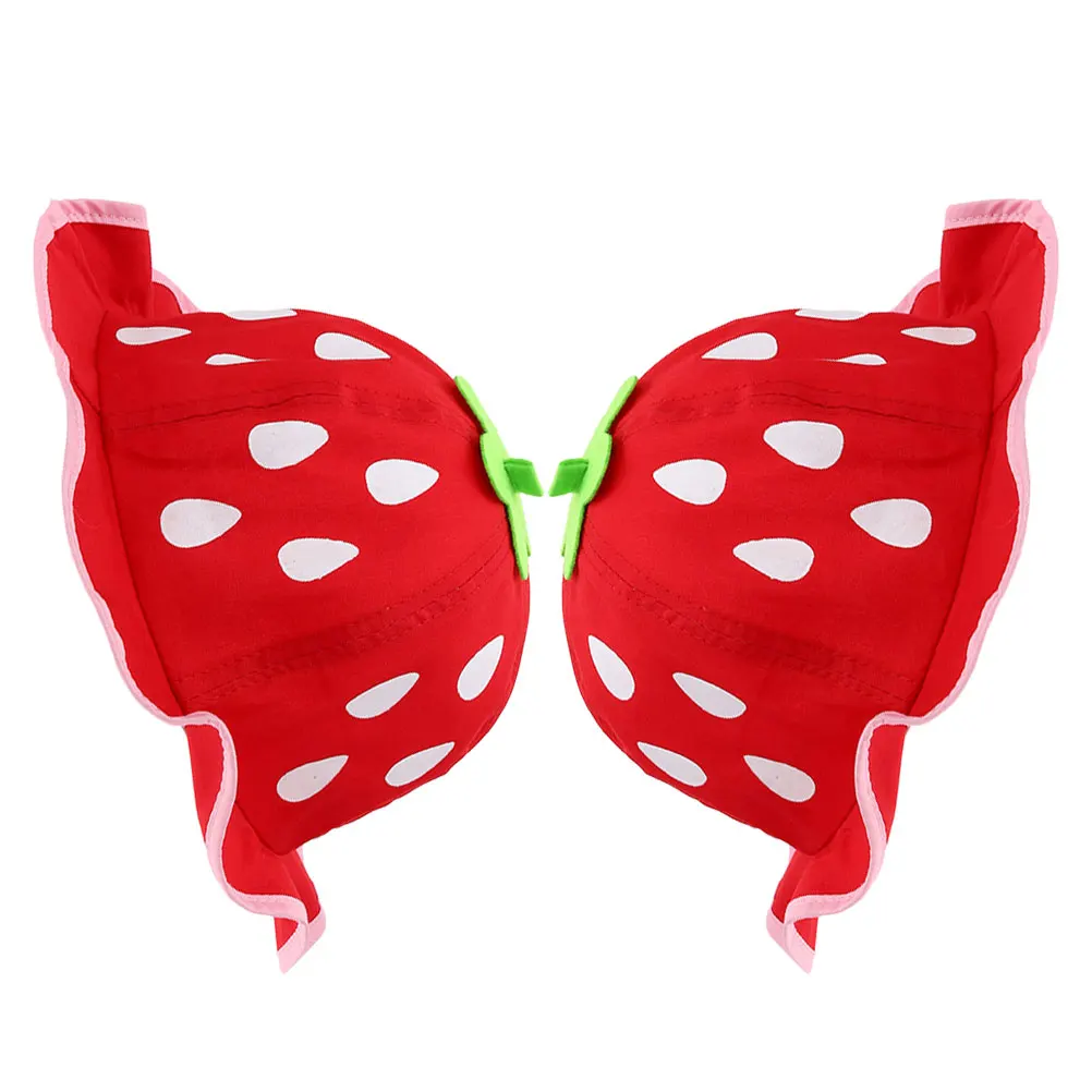 

2pcs Strawberry Hat Bucket Spring Child Cotton S Strawberries Kids Beach Hat Girls Boys Lightweight Breathable Fabric