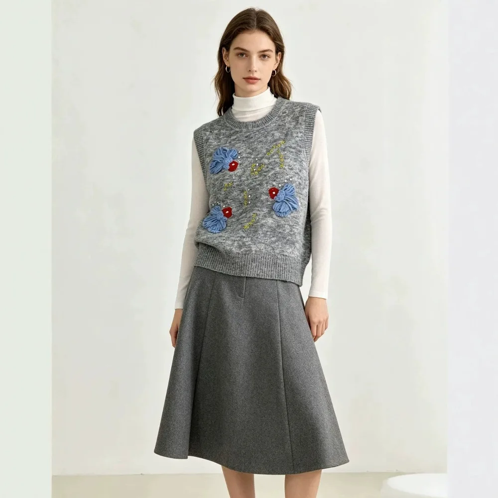 women-crew-neck-wool-knitted-sleeveless-vest-elegant-embroidered-slim-fit-sweater-waistcoat-casual-daily-layering-outerwear