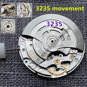 3235 Mechanical Movement Engraved automatic mechanical movement blue  balance wheel 41mm SUB/DJ movement VS NOOB factory 72h - AliExpress