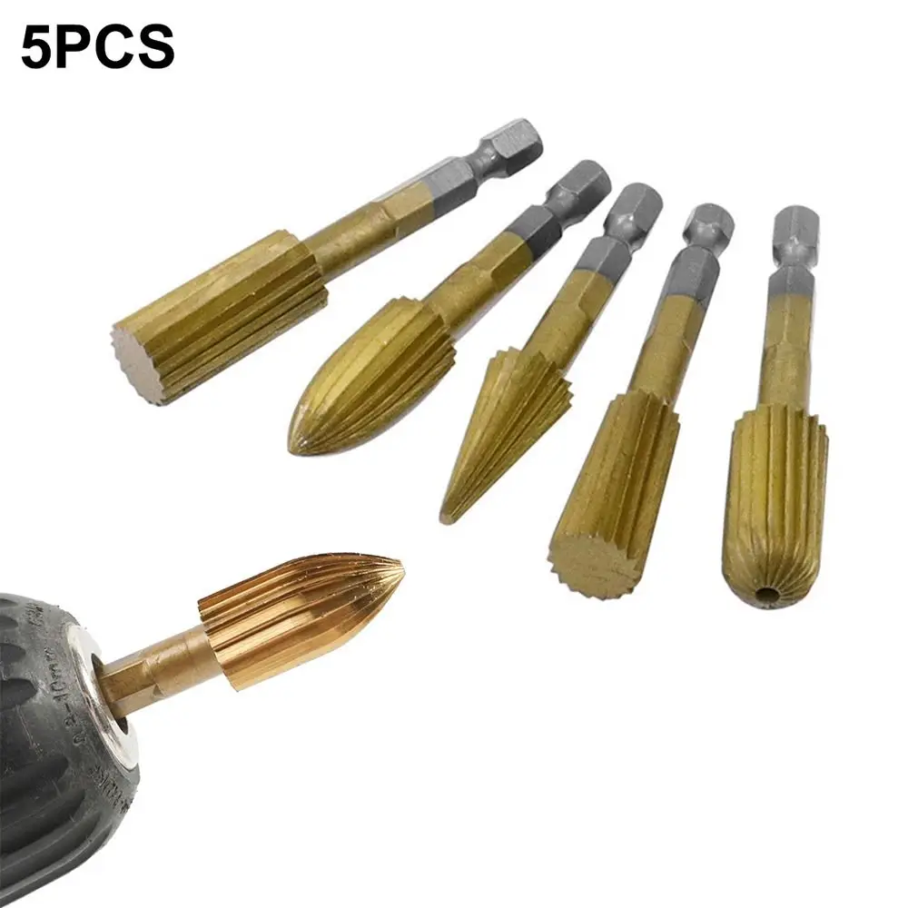 

6.3mm Woodworking Rotary File Special-Shaped File Hex Handle Rotary Rasp Cutter High-Speed Steel High-quality