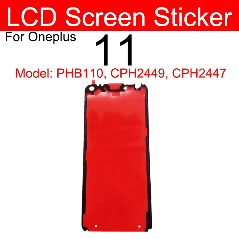 For Oneplus 1+ 7 8 9 10 Pro 8T 9R 10T 10R 11 11R 12 12R Front LCD Screen Adhesive Sticker LCD Adhesive Sticker Replacement Parts